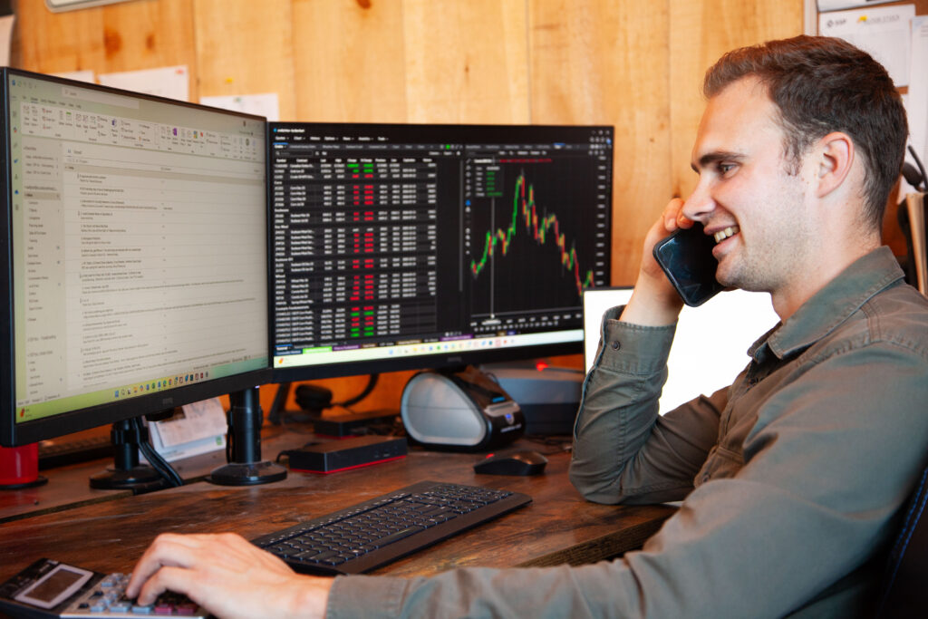 Soulstone Feeds employee on phone